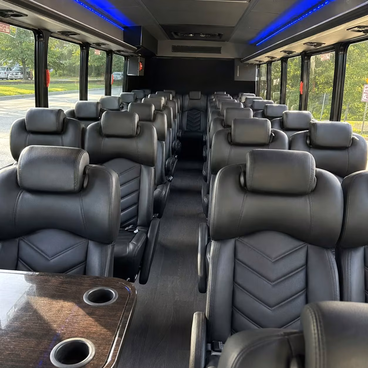 28 passenger minibus interior